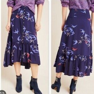 Anthropologie Maeve drop waist skirt nwt size 4